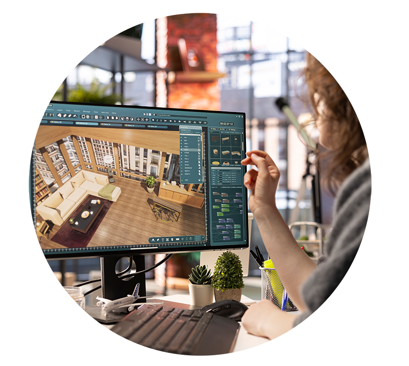 Creacion renders visualizaciones 3D para anticipar resultado