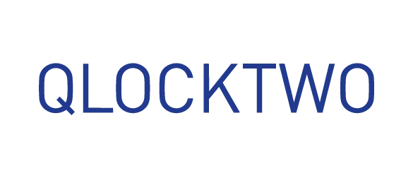 Logo - QLOCKTWO negro